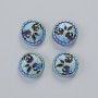 Hematite Bead 'Tree' Matte Chameleon Color, Diameter 12.5x4.5 mm ± (4 pcs)